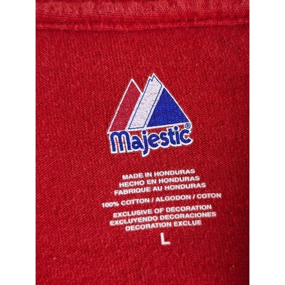 Majestic St Louis Cardinals MLB 2011 NL Champions Mens T-Shirt Red Baseball - Picture 7 of 9